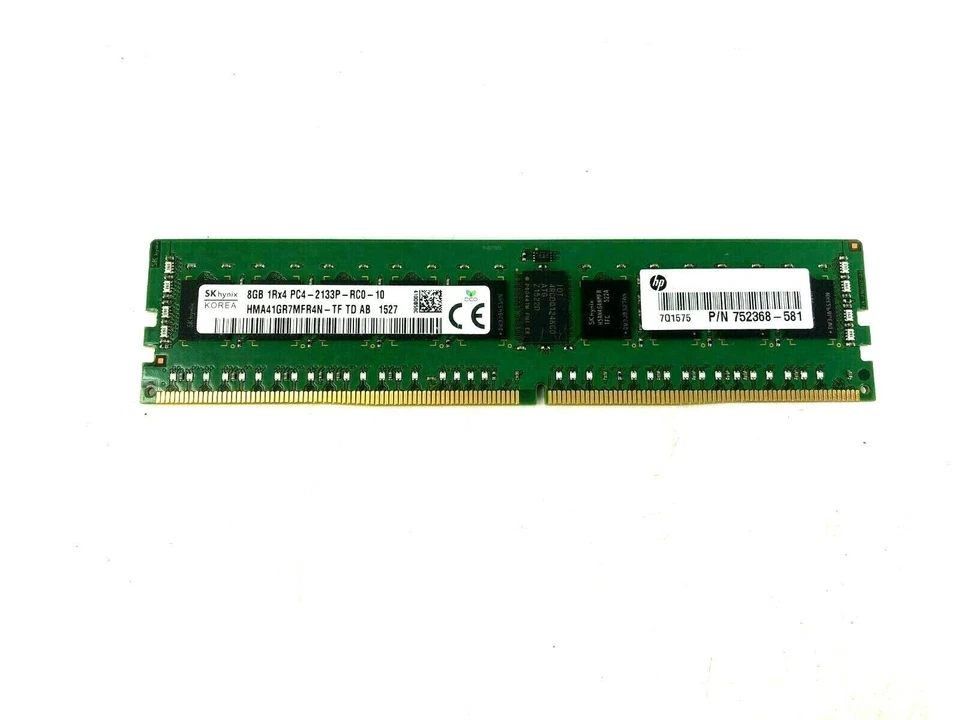HMA41GR7MFR4N-TF HYNIX 8GB 1Rx4 PC4-17000 2133MHz ECC REG CL15 Memory Module  - Image 1 of 4