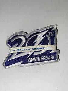 Tampa Bay Lightning 20th Anniversary Iron On Patches