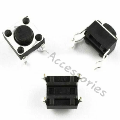 New Tactile Push Button Switch Tact Switch 12V 4P DIP 6mmx6mmx5mm (10PCS) - Image 1 of 2