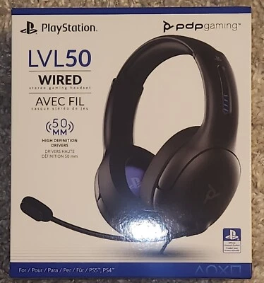 Playstation Gaming LVL50 Wired Stereo Headset With Noise Cancelling Microphone - Image 1 of 4