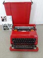 Olivetti Valentine Typewriter w/ Case Red RARE Vintage work Tested