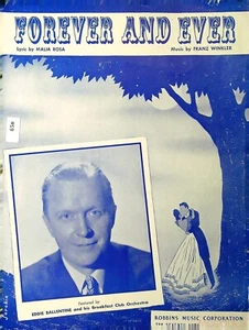 FOREVER AND EVER Sheet music 1947,  M Rosa, F Winkler 65m - Imagen 1 de 3