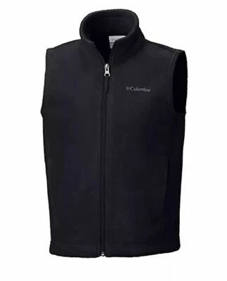 CHALECO POLAR COLOMBIA BOYS STEENS MOUNTAIN XS 4/5 6/7 4 5 6 7 NEGRO NUEVO CON ETIQUETAS Foto 1 de 4