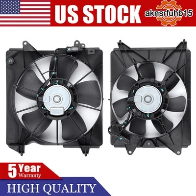 2pcs Radiator Cooling Fan Assembly for 2016-2022 Honda HR-V 1.8L Foto 1 de 4