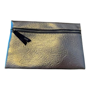 Ipsy Metallic Silber Kosmetiktasche mit lebendigem Besatz, Kosmetiktasche, Beutel - Bild 1 von 2