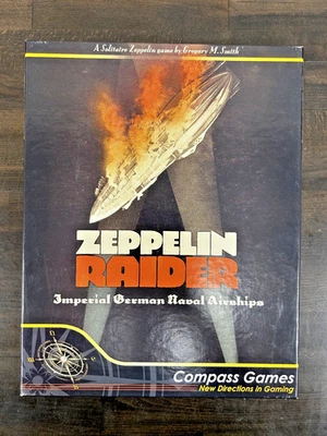 Compass Games Zeppelin Raider Имперские Немецкие Военно-морские Дирижабли В комплекте Неперфорированные! - Изображение 1 из 4