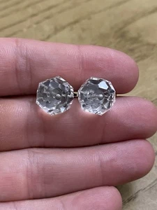 Vintage Estate Signed Sterling Silver 925 Screw Back Earrings - Picture 1 of 2
