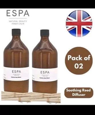 ESPA Diffuser Soothing Fragrance Refillable Long-lasting 1000ml - Pack of 2 - Image 1 of 2
