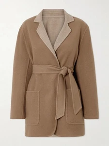 Max Mara Mirko Reversible Short Wrap Coat Wool & Cashmere IT 42 / US 8 - $3,990 - Picture 1 of 6