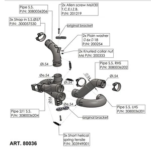 RACCORDO ELIMINA CAT. DUCATI MULTISTRADA V4/V4S 21- - Imagen 1 de 2