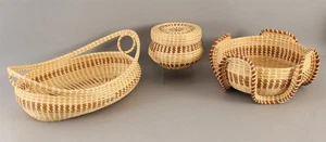 3 cesti vintage senza tempo Henry & Mary Foreman fatti a mano Sweetgrass senza prezzo di riserva - Foto 1 di 10