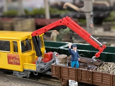 !!! Promotion !!! Jouef grue articulé Pour Draisine Du 65 train ho sncf - Photo 1/4