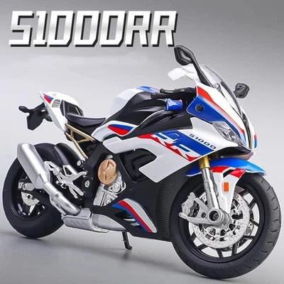 1:12 S1000RR / Kawasaki NINJA H2R Diecast Motorcycle Model – Sound, Light & Shoc - Image 1 of 4
