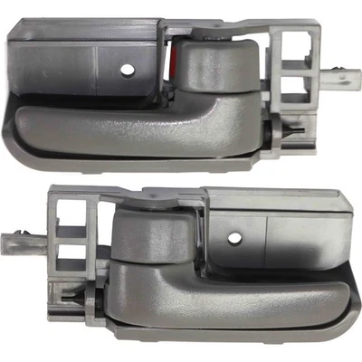 Dark Gray Inner Inside Interior Door Handle Pair Set for 03-08 Toyota Corolla Foto 1 de 4