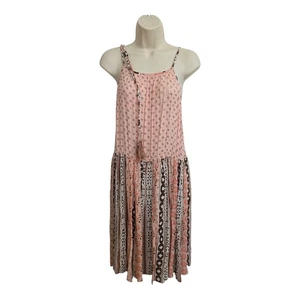 Neu Damenkleid Übergröße 1X Blumenmuster Boho-Druck mit Quaste Forever 21 kostenloser Versand - Bild 1 von 8