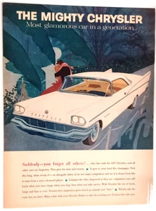 1957 Chrysler Saratoga Oldtimer Original Zeitschrift Anzeige laminiert zum Schutz - Bild 1 von 1