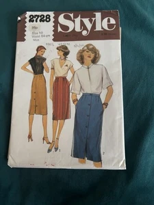 Style Schnittmuster 2728 ungeschnittene Röcke Vintage Sammlerstück - Bild 1 von 6