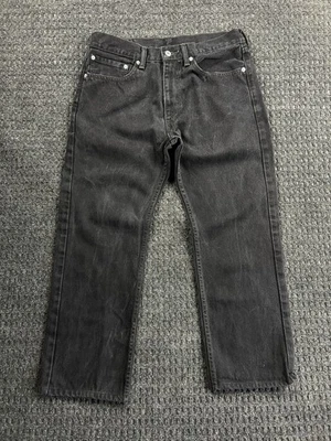 Vintage Levi’s 505 Jeans Men’s 34 x 29 Black Distressed Relaxed Faded 90s y2k - Image 1 of 4