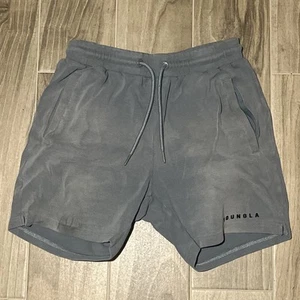 Young LA Shorts Mens Medium Blue 118 Drawstring Gym Workout Athletic Stretch - Picture 1 of 9