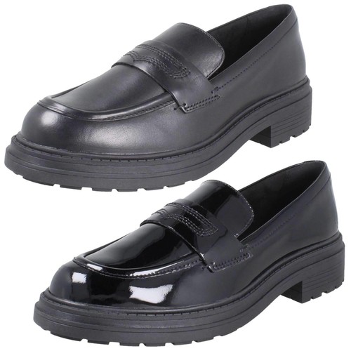 Scarpe mocassino donna Clarks pelle suola grossa bordo tubolare 'Orinoco3 Edge'