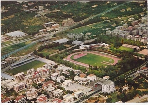 FORMIA - LATINA - DALL'AEREO CON VISTA DELLA SCUOLA NAZ. DI ATLETICA -96621- - Picture 1 of 1