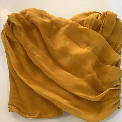 Vintage Lore Lingerie Seda Chiffon Drapeado Ouro Bustier XS WOW - Imagem 1 de 4