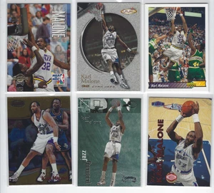 Karl Malone Lot (6) Basketball Cards 1992-2000 Panini Fleer Bowman Utah Jazz - Picture 1 of 2