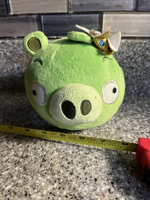 Angry Birds Green Pig King Plush Crown Rovio  No Sound - Image 1 of 4