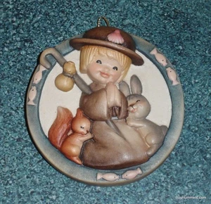 Anri Carved Wood Three Dimensional Christmas Wall Plaque Boy Praying W/ Animals - Picture 1 of 4