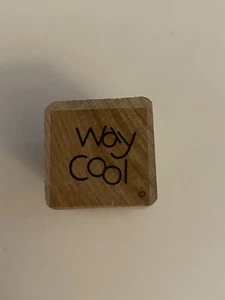 DOTS Way Cool Wood Mounted Rubber Stamp RS53 - Picture 1 of 4