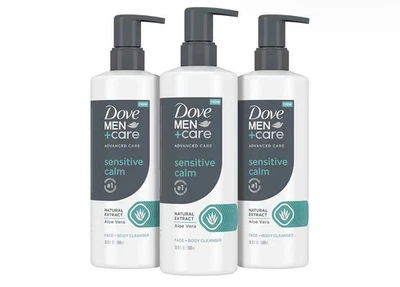 Dove Men+Care Sensitive Calm Face & Body Cleanser with Aloe Vera - 3 Pack - Image 1 of 2