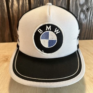 Parche con logotipo de sombrero de camionero BMW de colección 3 rayas tres años 80 negro gris joven una malla - Imagen 1 de 12