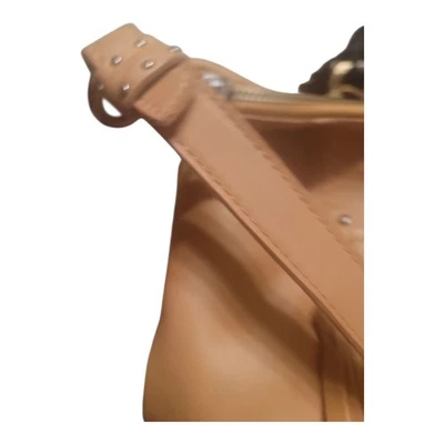 Le Sac Camel Leather With Embossed FLAP - Image 1 of 4