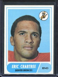 1968 Topps Football # 95 Eric Crabtree (NM-MT) Near Mint to Mint - Picture 1 of 2