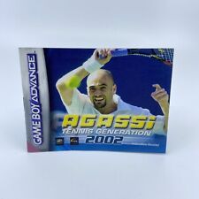 Notice Nintendo Game Boy Advance GBA Agassi Tennis Generation 2002 - Version EUR