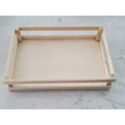 Ganz H2 Home Décor Storage 10.8"x6.7"x2" Wooden Display Crate ONLY EX26014 - Image 1 of 3