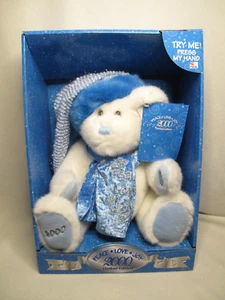 VTG~NWT Dan Dee 2000 Limited Ed. PEACE LOVE JOY BEAR TOY~Music Plush~UNTESTED~RD - Picture 1 of 11