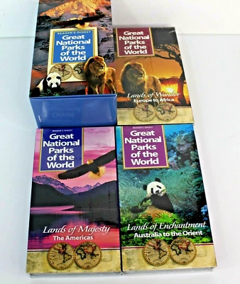 GREATEST NATIONAL PARKS OF THE WORLD READERS DIGEST VHS VINTAGE 1995 SET NEW - Image 1 of 4