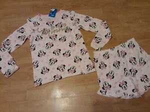 BNWT GIRLS PINK MINNIE MOUSE SHORT PYJAMAS AGE 11-12 - Picture 1 of 4