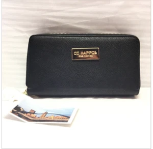 New CC Kappos Black Zip Around Wallet - Picture 1 of 4