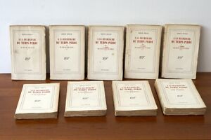 A La recherche du temps perdu Marcel PROUST NRF Gallimard  1949 , 9 Volumes
