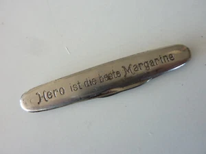 Taschenmesser HERO MARGARINE Reklame * Werbegeschenk um 1930 - Bild 1 von 3