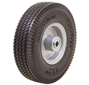 Marathon 33102 8x2" Flat Free, Hand Truck / All Purpose Utility Tire on Wheel - Picture 1 of 6