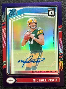2024 Donruss Optic Michael Pratt Rated Rookie Auto Purple Prizm 12/35 280 - Picture 1 of 2