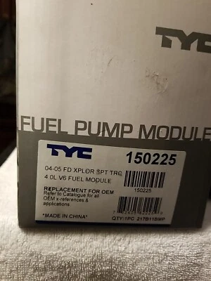 Módulo de bomba de combustible TYC para 04-05 Ford Explorer Sport Trac 4,0 L V6 Foto 1 de 4