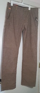 NEW Sean John Marcus Straight Fit Tapered Leg Brown Corduroy Pants Men's Size 34 - Picture 1 of 12