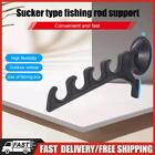 Fishing Pole Rack Vertical Wall Mount Pole Stand Holder 4 Rods Fish Tackle Pesca