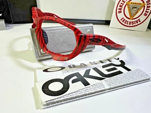 New Oakley Plazma OO9019-12 • Red Tiger Frame (No Lenses) + Oakley Decal - Picture 1 of 8