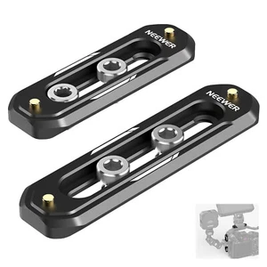NEEWER 2 Pack Mini NATO Rail Set 2.4''&3''QR NATO Rail&Safety Pins for SmallRig - Picture 1 of 8