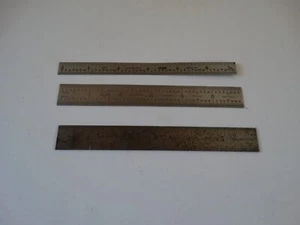 3 rules general, sears 9-4006, starrett no.375 3-16 shrink rule all 6 inches - Picture 1 of 5